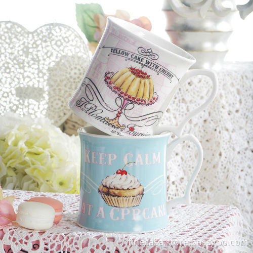 FINECASA 15 years manufactures of porcelain mug for home use